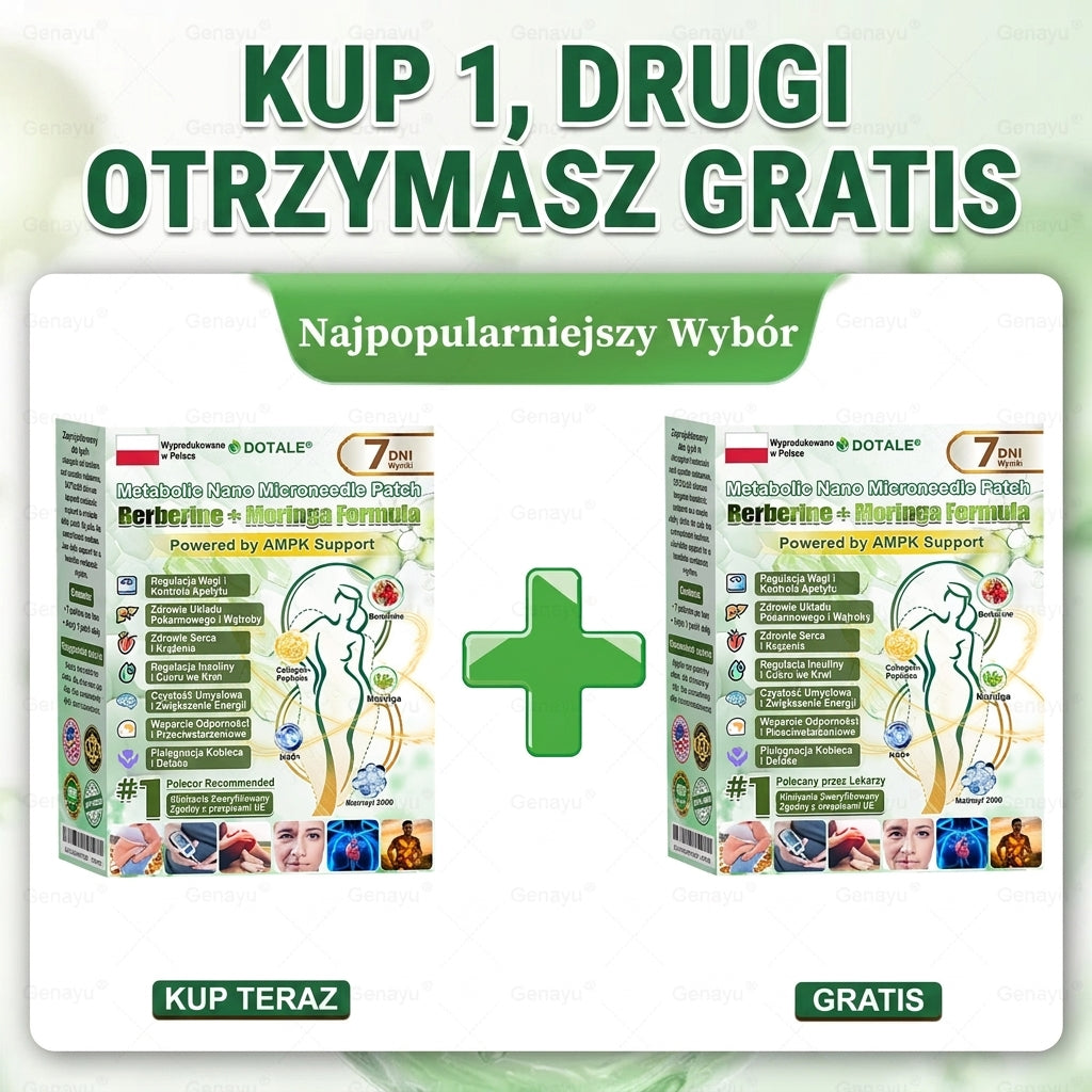 DOTALE® Metabolic Nano Microneedle Patch 🇺🇸 (Tylko raz dziennie, widoczne zmiany po 7 dniach)