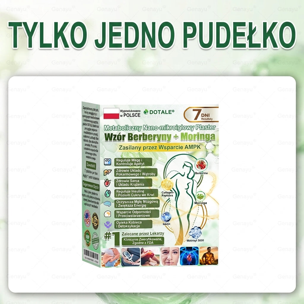 DOTALE® Metabolic Nano Microneedle Patch 🇺🇸 (Tylko raz dziennie, widoczne zmiany po 7 dniach)